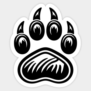 Bear Pawprint Sticker